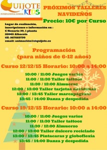 programacion cursos navidad